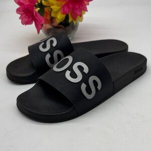 Hugo Boss Black Logo Slide Sandals EU Size 45 BSN9501E